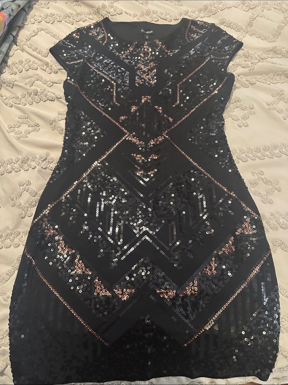 Express Sequence Bodycon Dress